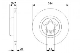 Bosch Тормозной диск BOSCH 0986479301 - Заображення 5