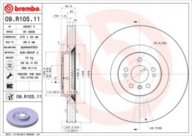 Тормозной диск BREMBO 09.R105.11