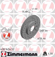 Тормозной диск ZIMMERMANN 430.1454.52