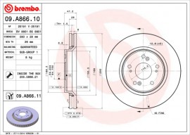 Тормозной диск BREMBO 09.A866.10