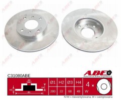 Abe Тормозной диск ABE C31080ABE - Заображення 1