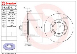 Тормозной диск BREMBO 08.A530.10