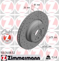 Тормозной диск ZIMMERMANN 150 3408 52