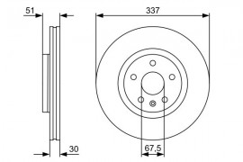 Bosch Тормозной диск BOSCH 0 986 479 545 - Заображення 5