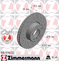 Zimmermann Тормозной диск ZIMMERMANN 150.1296.52 - Заображення 1