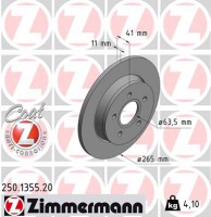 Тормозной диск ZIMMERMANN 250 1355 20