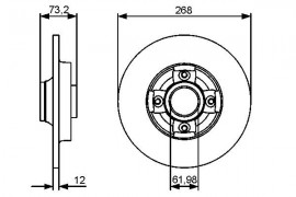 Bosch Тормозной диск BOSCH 0986479383 - Заображення 5