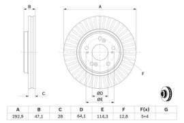 Bosch Тормозной диск BOSCH 0986479456 - Заображення 5