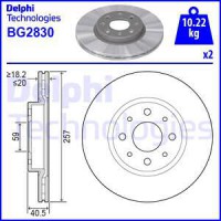 Тормозной диск DELPHI BG2830