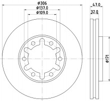 Тормозной диск MINTEX MDC1509