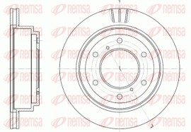 Remsa Тормозной диск REMSA 6955.10 - Заображення 1