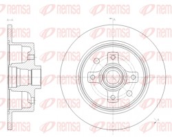 Remsa Тормозной диск REMSA 6217.00 - Заображення 1