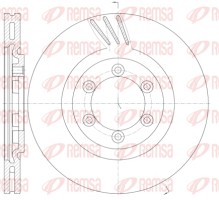 Remsa Тормозной диск REMSA 61000.10 - Заображення 1