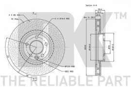 Nk Тормозной диск NK 204796 - Заображення 3