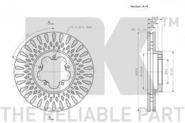 Nk Тормозной диск NK 202576 - Заображення 3