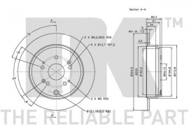 Nk Тормозной диск NK 202642 - Заображення 3