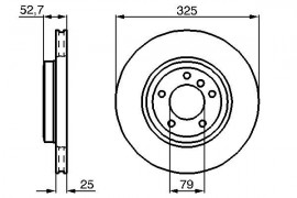 Bosch Тормозной диск BOSCH 0986478012 - Заображення 5