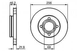 Bosch Тормозной диск BOSCH 0986478018 - Заображення 1