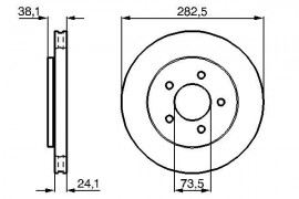 Bosch Тормозной диск BOSCH 0 986 478 109 - Заображення 5