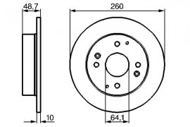 Bosch Тормозной диск BOSCH 0986478172 - Заображення 1