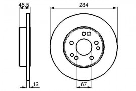 Bosch Тормозной диск BOSCH 0986478187 - Заображення 5