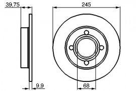 Bosch Тормозной диск BOSCH 0986478216 - Заображення 1