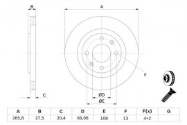 Bosch Тормозной диск BOSCH 0986478268 - Заображення 5