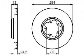 Bosch Тормозной диск BOSCH 0986478303 - Заображення 5