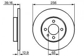 Bosch Тормозной диск BOSCH 0986478329 - Заображення 5