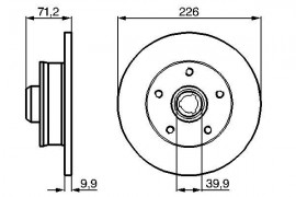 Bosch Тормозной диск BOSCH 0986478332 - Заображення 5