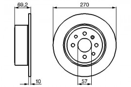 Bosch Тормозной диск BOSCH 0986478420 - Заображення 5