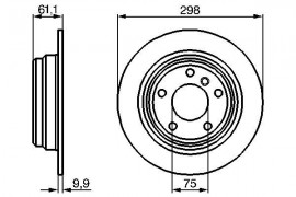 Bosch Тормозной диск BOSCH 0986478425 - Заображення 5