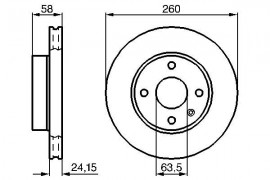 Bosch Тормозной диск BOSCH 0986478346 - Заображення 1
