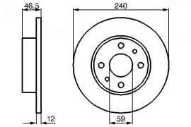 Bosch Тормозной диск BOSCH 0986478353 - Заображення 1