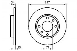 Тормозной диск BOSCH 0 986 478 359