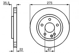 Bosch Тормозной диск BOSCH 0 986 478 474 - Заображення 5