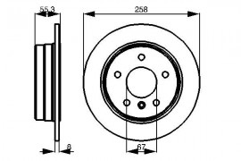 Bosch Тормозной диск BOSCH 0986478475 - Заображення 5