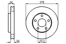 Bosch Тормозной диск BOSCH 0986478486 - Заображення 1