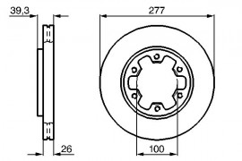 Bosch Тормозной диск BOSCH 0986478532 - Заображення 5