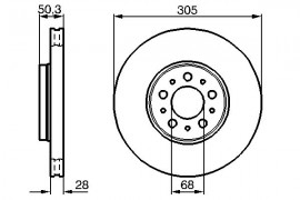 Bosch Тормозной диск BOSCH 0986478494 - Заображення 5