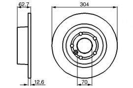 Bosch Тормозной диск BOSCH 0 986 478 497 - Заображення 5