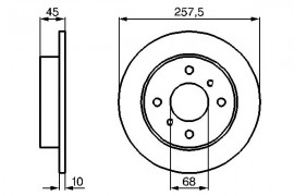 Bosch Тормозной диск BOSCH 0986478564 - Заображення 5