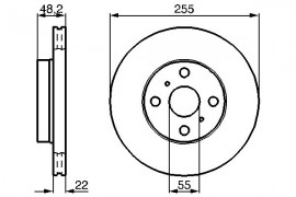 Bosch Тормозной диск BOSCH 0986478578 - Заображення 5