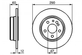 Bosch Тормозной диск BOSCH 0986478607 - Заображення 1