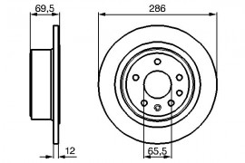 Bosch Тормозной диск BOSCH 0986478609 - Заображення 5