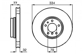 Bosch Тормозной диск BOSCH 0986478623 - Заображення 1