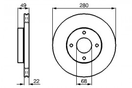 Bosch Тормозной диск BOSCH 0986478728 - Заображення 5
