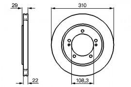 Bosch Тормозной диск BOSCH 0986478839 - Заображення 5