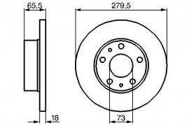 Bosch Тормозной диск BOSCH 0986478843 - Заображення 5