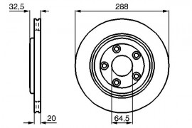 Bosch Тормозной диск BOSCH 0986478777 - Заображення 5